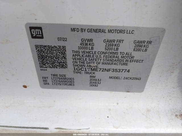 2022 CHEVROLET SILVERADO 2500HD 4WD LONG BED CUSTOM 9