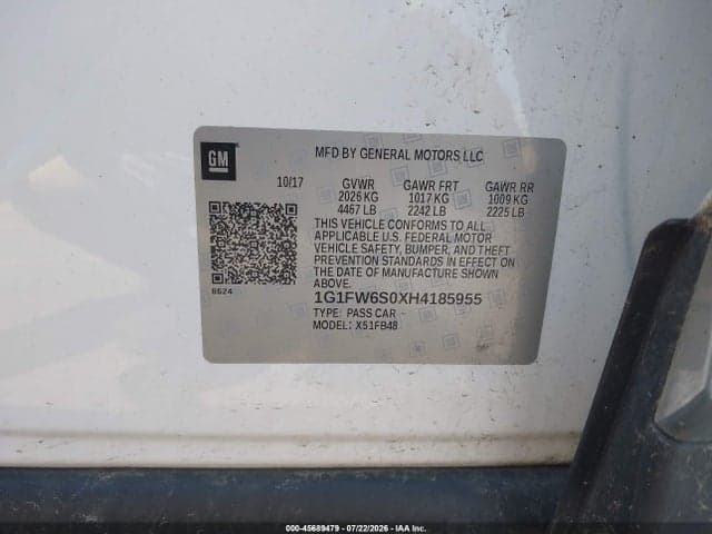2017 CHEVROLET BOLT EV LT 9