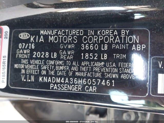 2017 KIA RIO LX 9