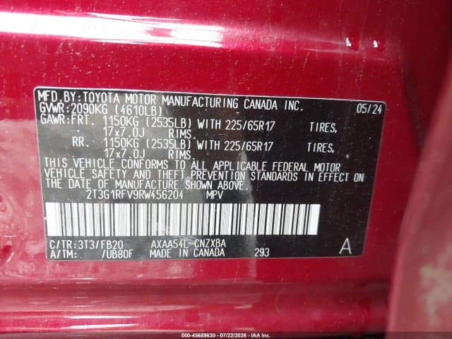 2024 TOYOTA RAV4 LE 9
