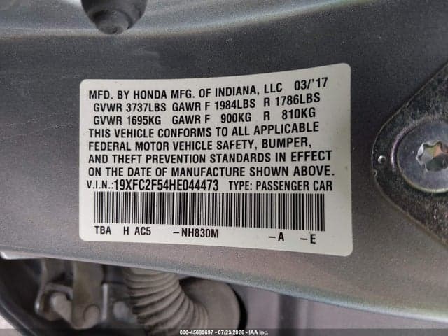2017 HONDA CIVIC LX 9