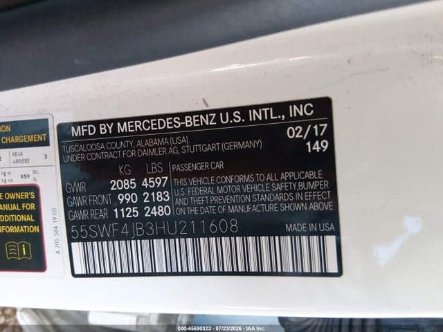 2017 MERCEDES-BENZ C 300 9