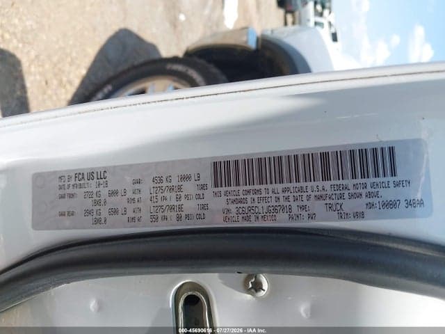 2018 RAM 2500 TRADESMAN 4X4 6'4 BOX 9