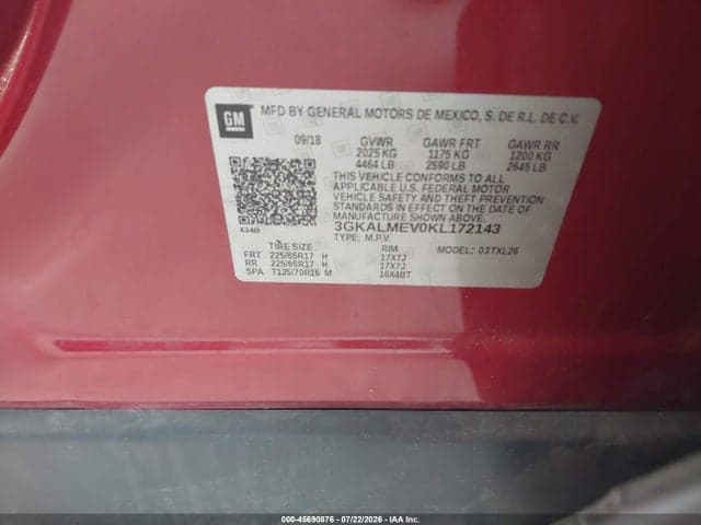 2019 GMC TERRAIN SLE 9