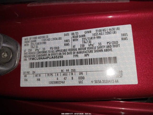 2023 FORD ESCAPE ST-LINE SELECT 9