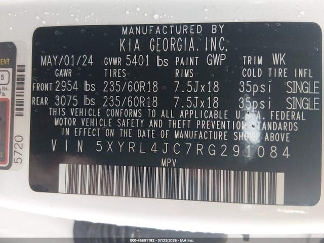 2024 KIA SORENTO S 9