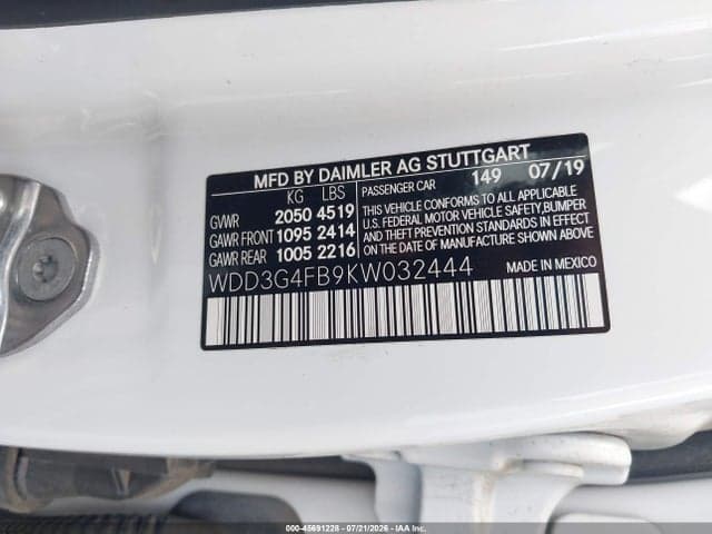 2019 MERCEDES-BENZ A 220 4MATIC 9