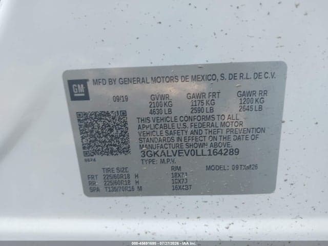 2020 GMC TERRAIN AWD SLT 9