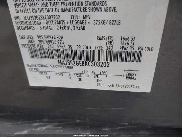 2019 FORD ECOSPORT SE 9