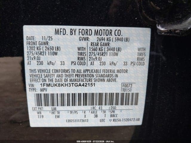2026 FORD EXPLORER ST-LINE 9