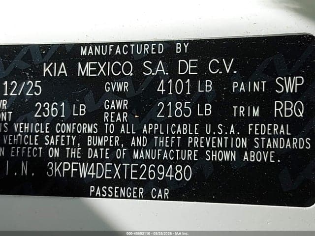 2026 KIA K4 GT-LINE 9