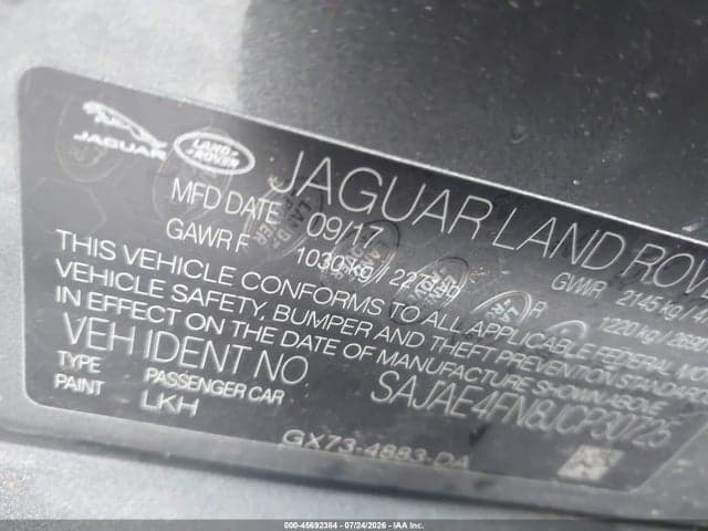 2018 JAGUAR XE 20D PRESTIGE 9