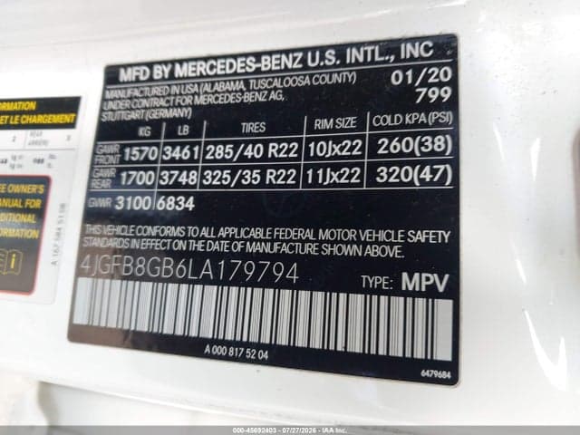 2020 MERCEDES-BENZ GLE 580 4MATIC 9