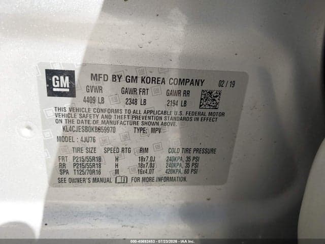 2019 BUICK ENCORE AWD PREFERRED 9