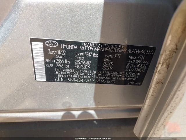 2022 HYUNDAI SANTA FE LIMITED 9