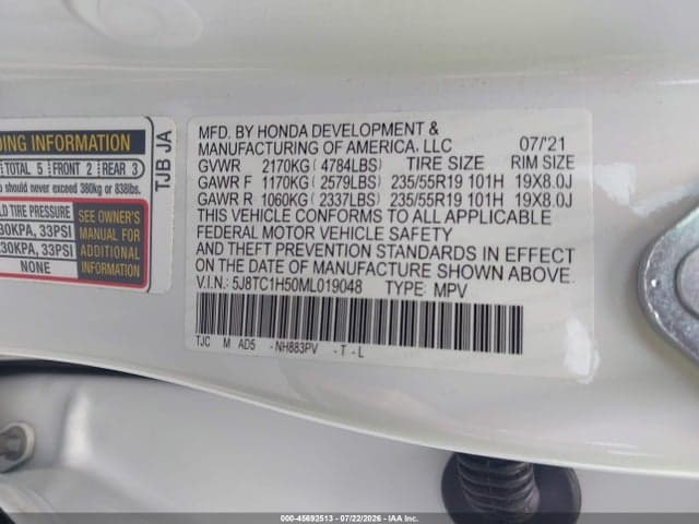 2021 ACURA RDX TECHNOLOGY PACKAGE 9