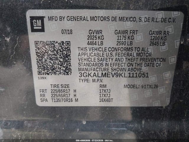 2019 GMC TERRAIN SLE 9