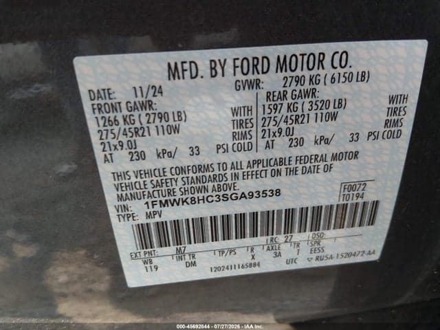 2025 FORD EXPLORER PLATINUM 9