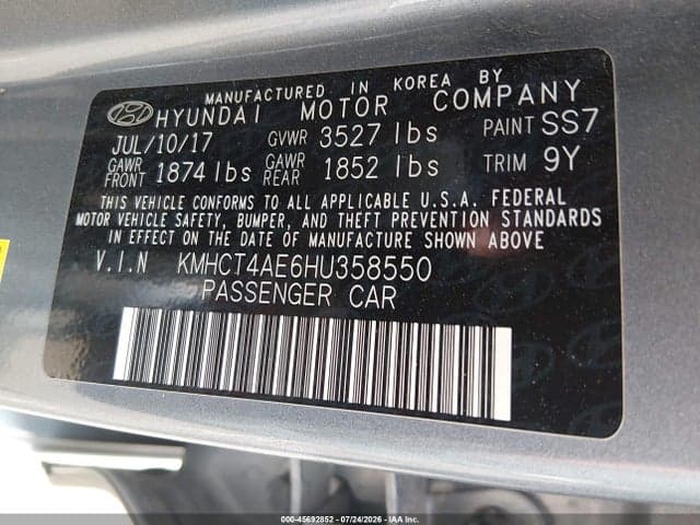 2017 HYUNDAI ACCENT VALUE EDITION 9