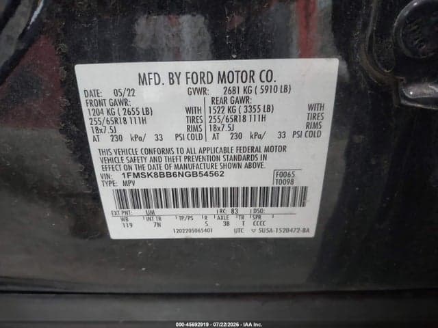 2022 FORD EXPLORER 9