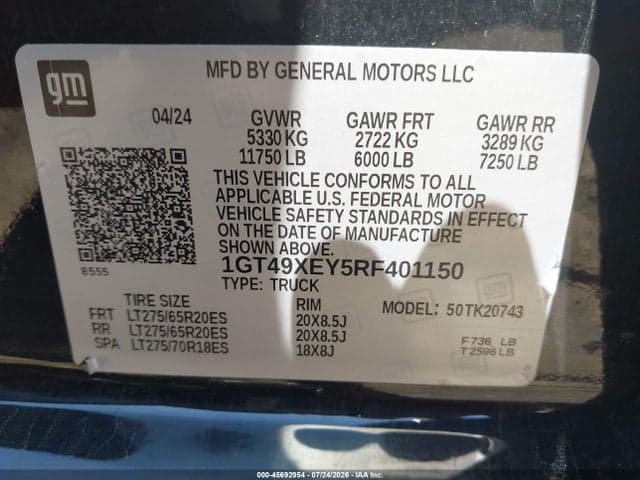 2024 GMC SIERRA 2500HD 4WD STANDARD BED DENALI ULTIMATE 9