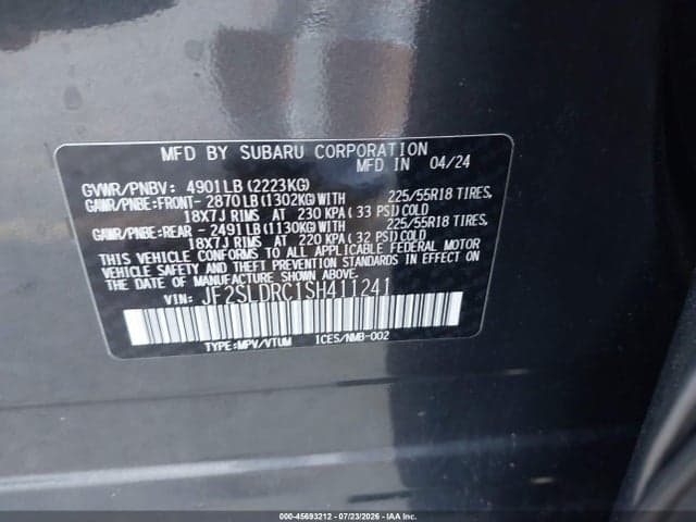 2025 SUBARU FORESTER LIMITED 9