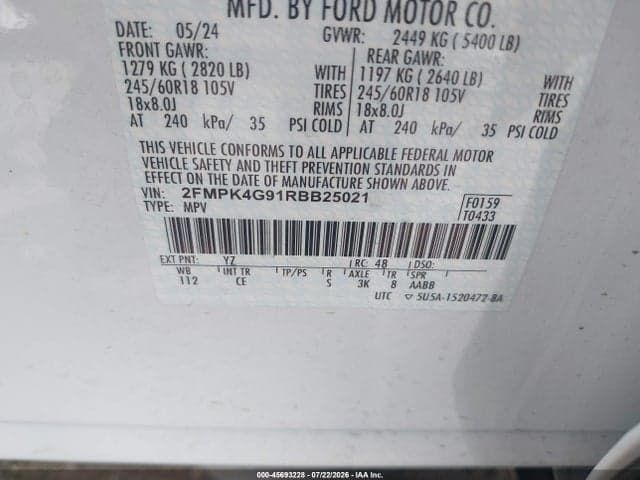 2024 FORD EDGE SE 9
