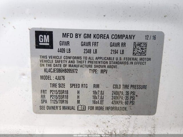 2017 BUICK ENCORE PREFERRED 9