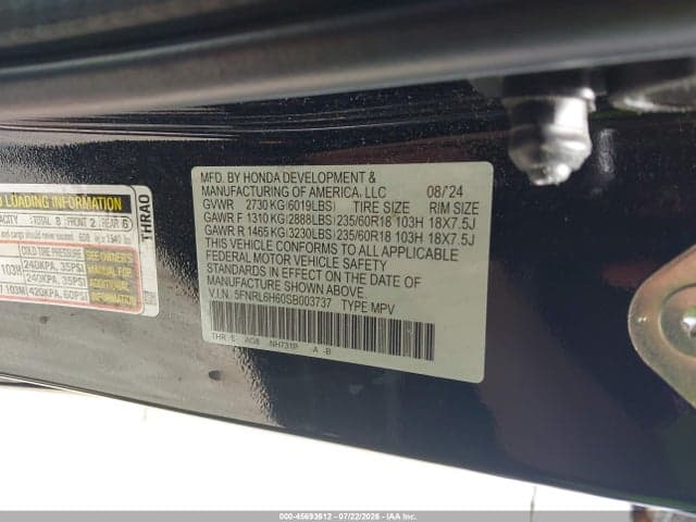 2025 HONDA ODYSSEY EX-L 9