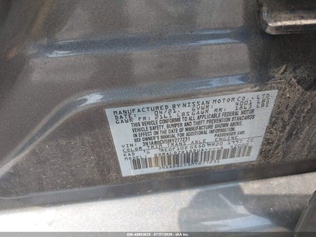 2021 NISSAN SENTRA SV XTRONIC CVT 9