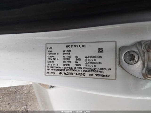 2023 TESLA MODEL 3 REAR-WHEEL DRIVE 9