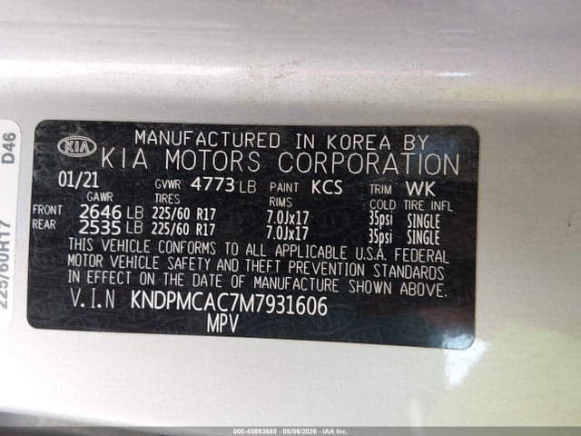 2021 KIA SPORTAGE LX 9