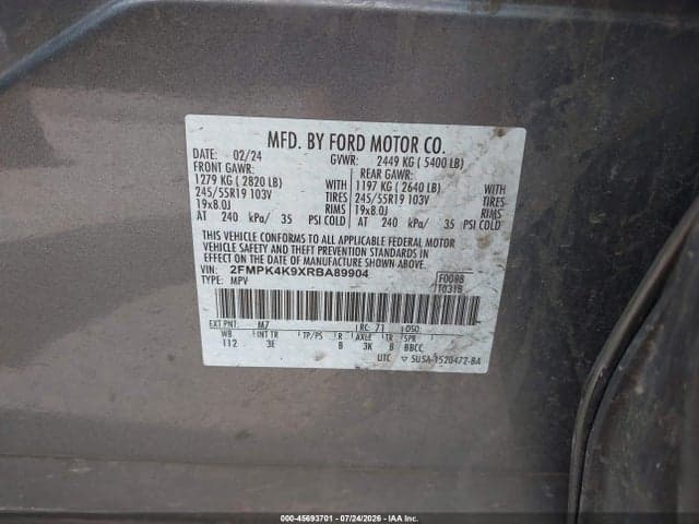 2024 FORD EDGE TITANIUM 9