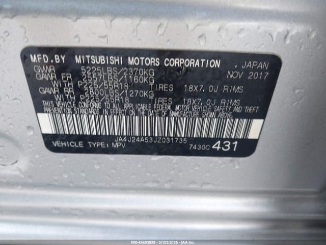 2018 MITSUBISHI OUTLANDER PHEV GT 9