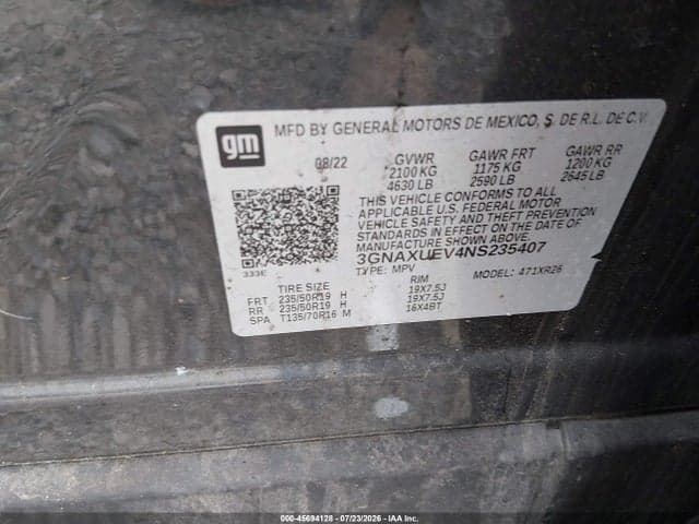 2022 CHEVROLET EQUINOX AWD LT 9