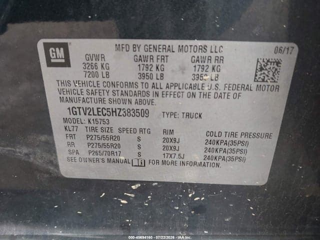 2017 GMC SIERRA 1500 9