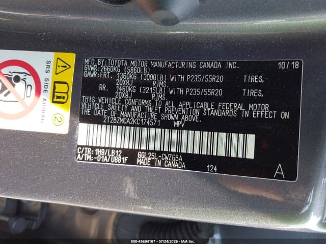 2019 LEXUS RX 350 9