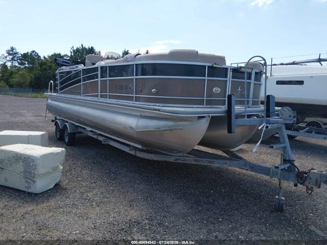 2017 PONTOON BOAT AND TRAILER 1