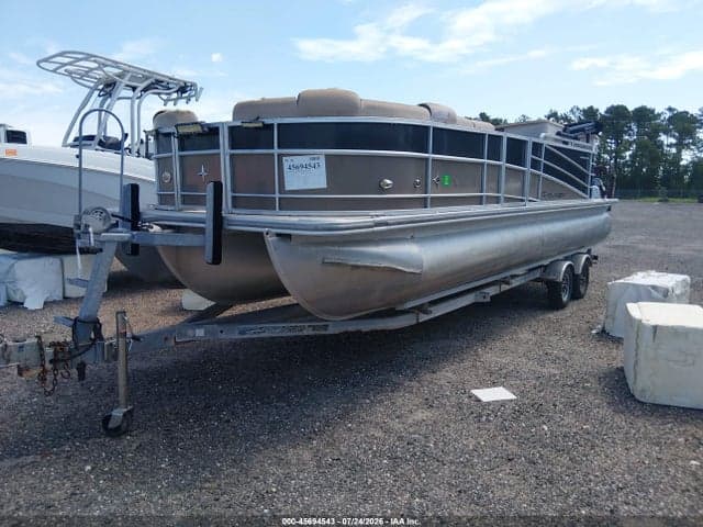 2017 PONTOON BOAT AND TRAILER 2