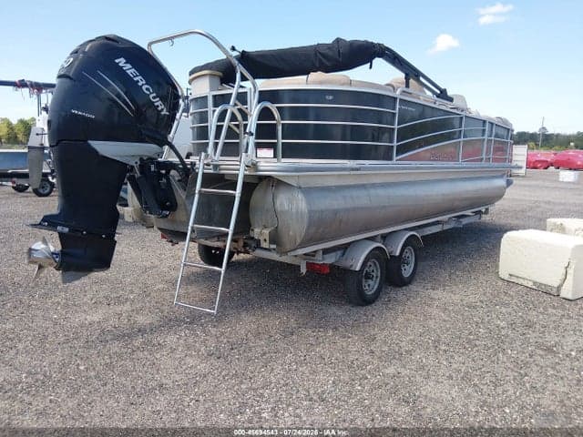 2017 PONTOON BOAT AND TRAILER 4