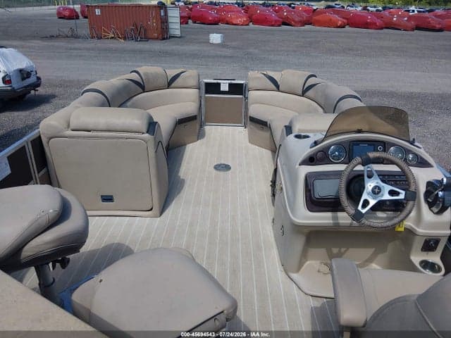 2017 PONTOON BOAT AND TRAILER 5