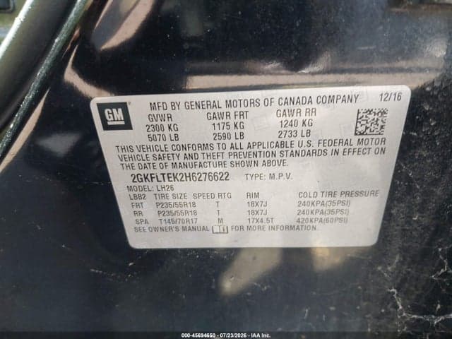 2017 GMC TERRAIN SLE-2 9