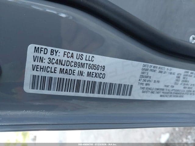 2021 JEEP COMPASS LIMITED 4X4 9