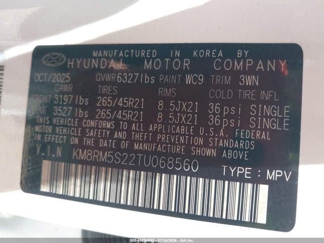 2026 HYUNDAI PALISADE CALLIGRAPHY 9