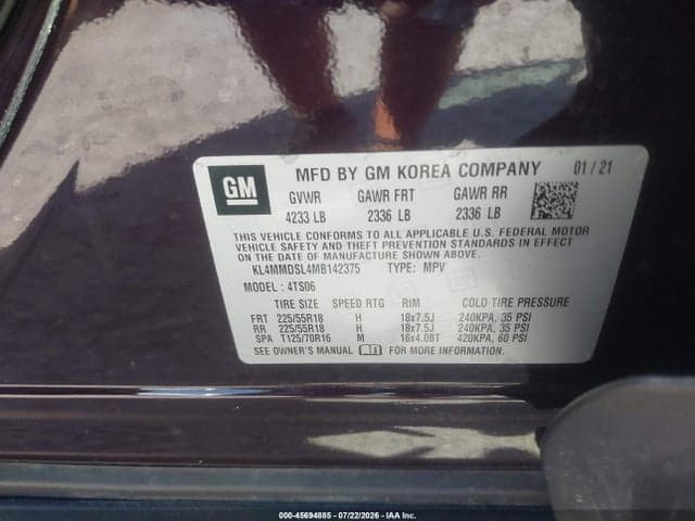 2021 BUICK ENCORE GX FWD SELECT 9