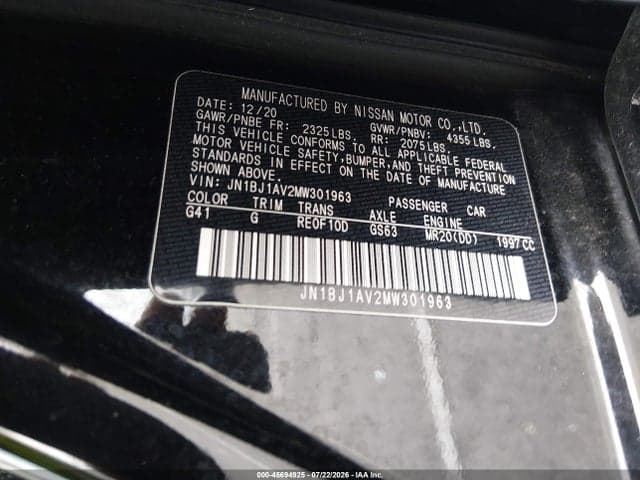 2021 NISSAN ROGUE SPORT S FWD XTRONIC CVT 9