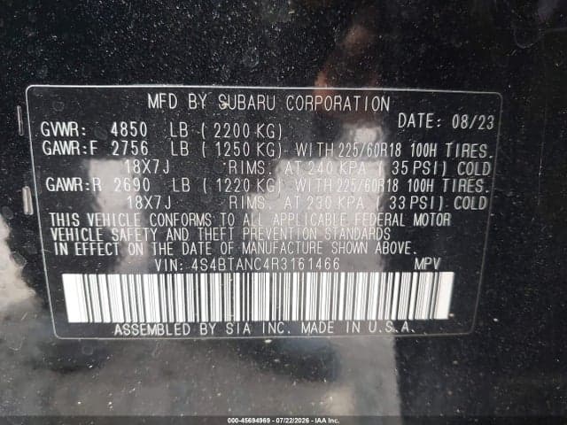 2024 SUBARU OUTBACK LIMITED 9