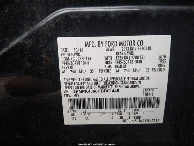 2017 FORD EDGE SEL 9