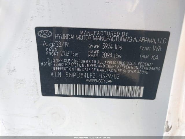 2020 HYUNDAI ELANTRA LIMITED 9