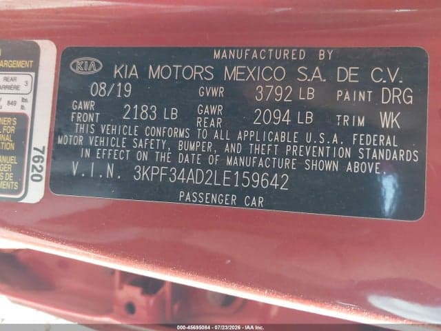 2020 KIA FORTE GT-LINE 9